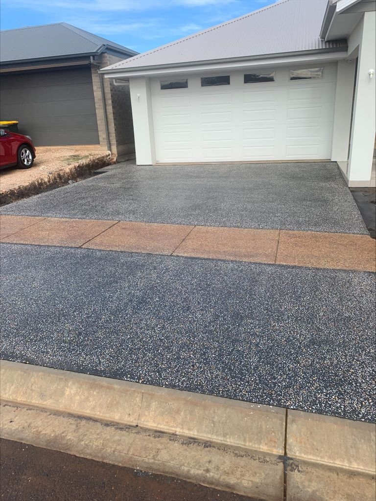 patterned driveway