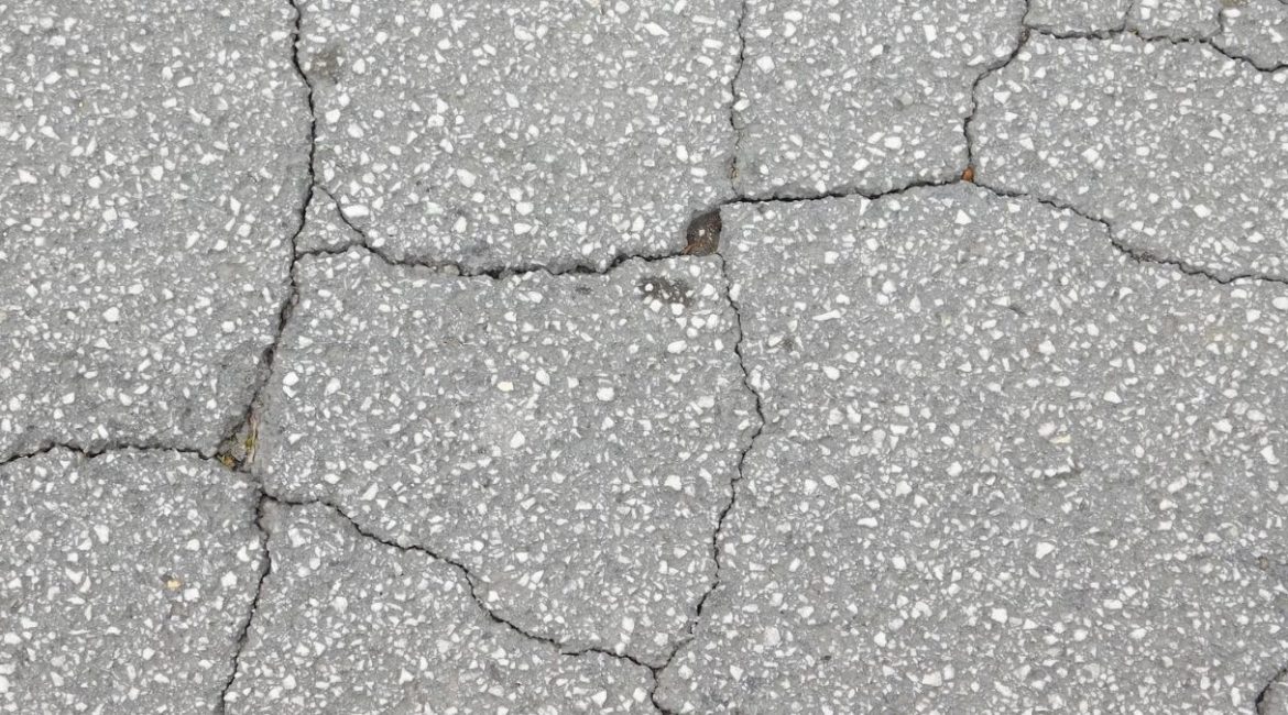 cracked concrete