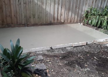 concrete shed base